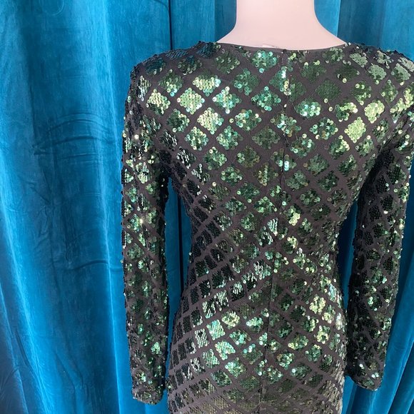 H&M Divided Sequined Party Sheath Dress - Picture 6 of 7